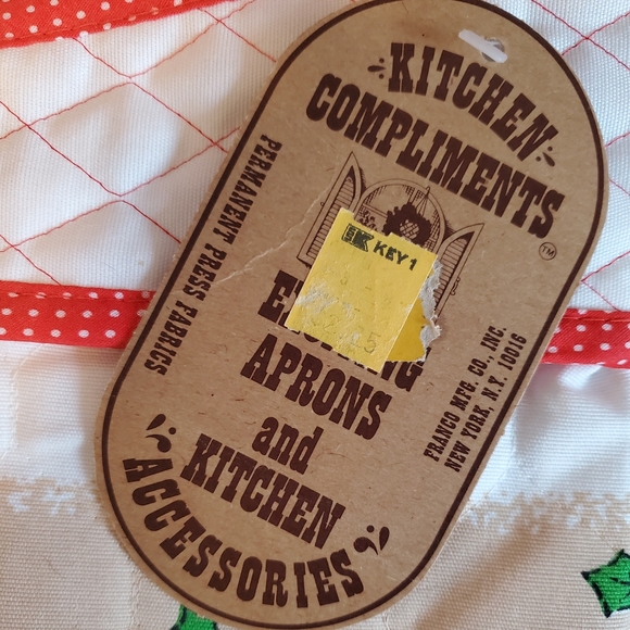 Vintage Franco Christmas Half Apron - Picture 5 of 5